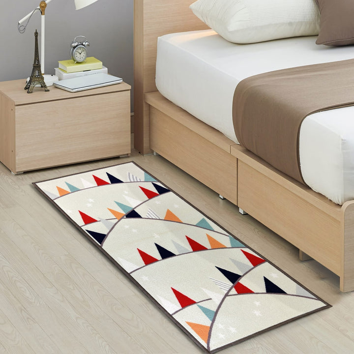 3D Digital Printed Carpet, Bed Runner With Anti Slip Backing - DR1022